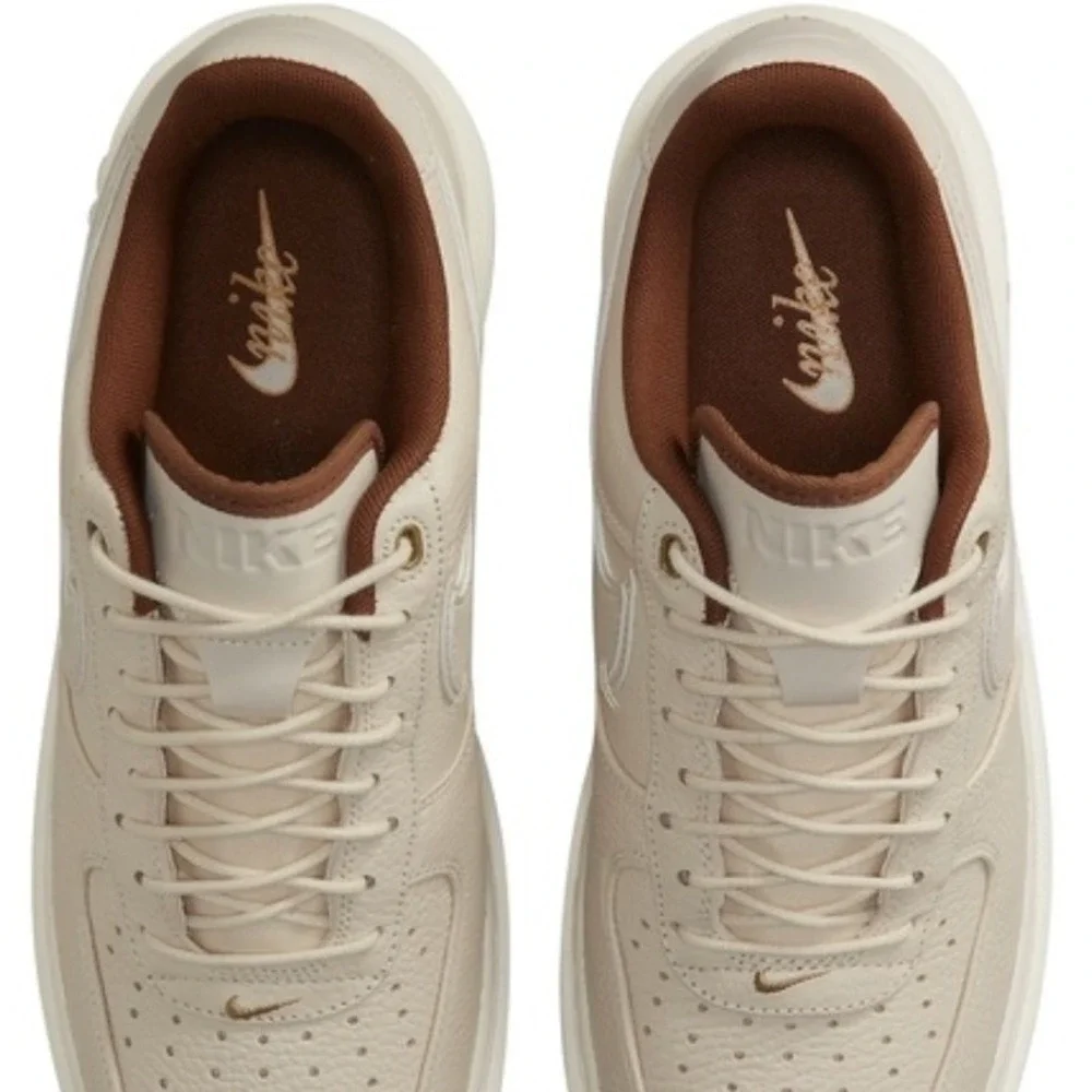Nike Air Force 1 Low Luxe Pearl Pecan Mens size 10.5 Classic Streetwear Sneakers